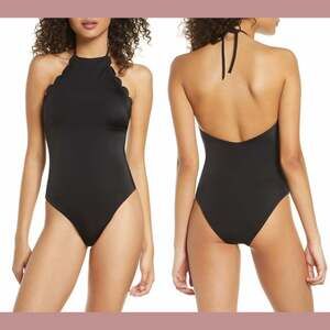 Chelsea 28 high neck scalloped swim suit